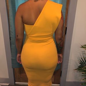 Mustard Beautiful Curvy Dress